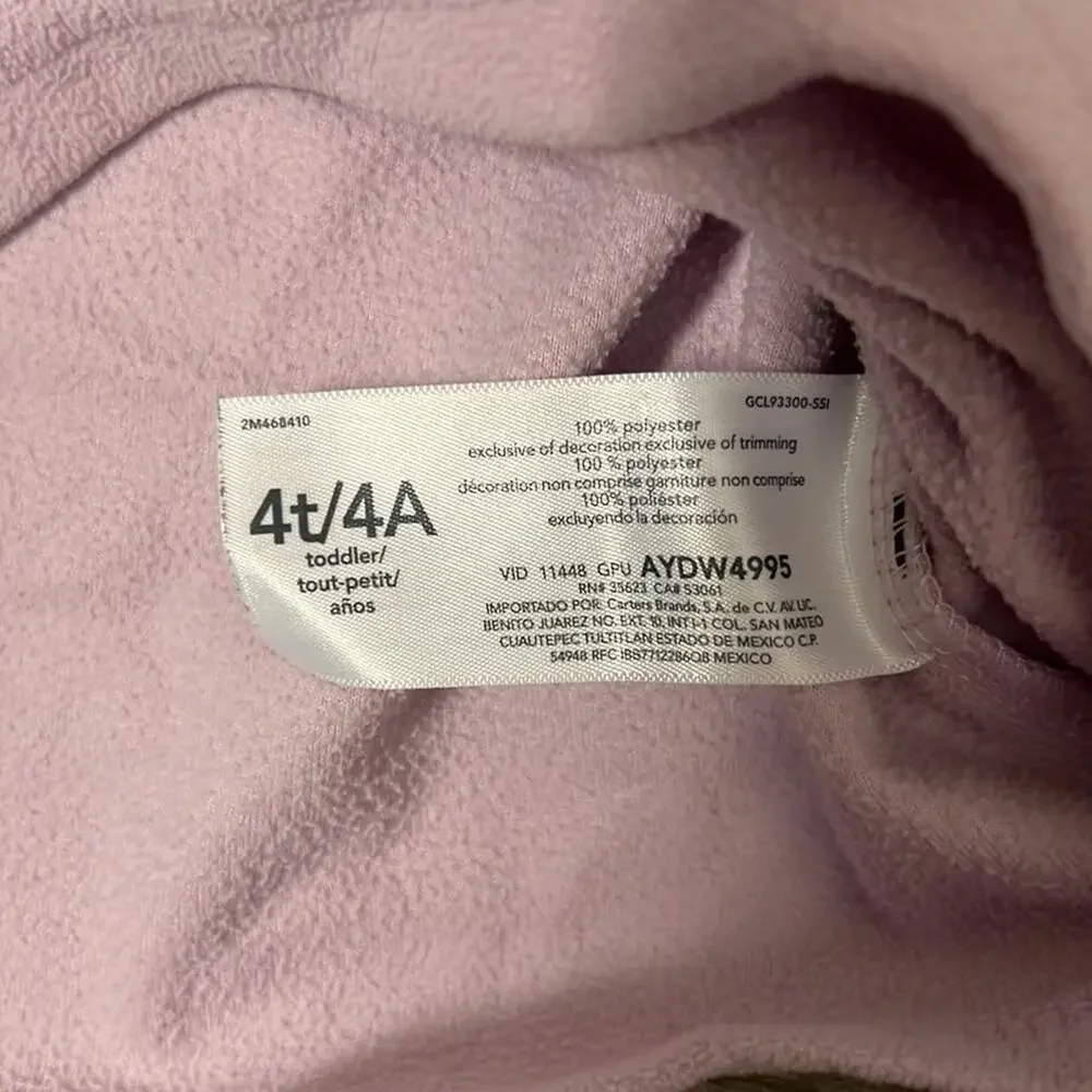 Carter’s Fleece PJ Sleep Top 4/4T